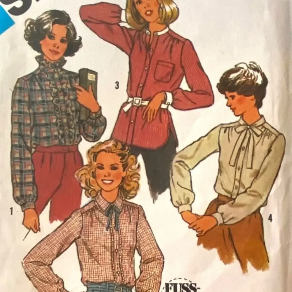Vintage Top Pattern Miss 12 Simplicity 6440 Uncut Loose Lagenlook Boho Office